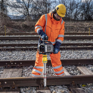 photo of man using the Robel Gas Tie Drill 11-12