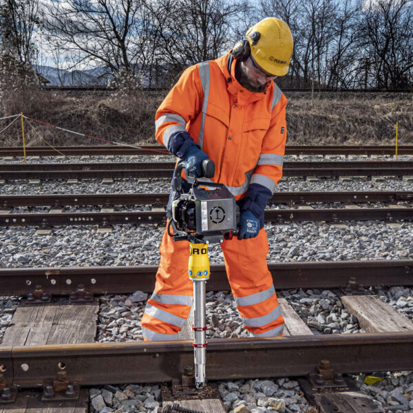photo of man using the Robel Gas Tie Drill 11-12